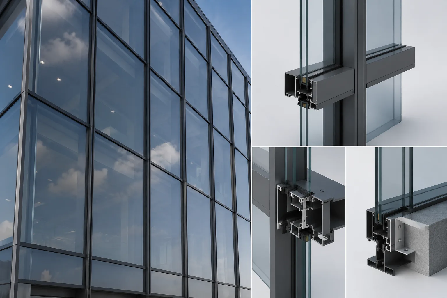 Curtain wall glass facade — Fine Glaze