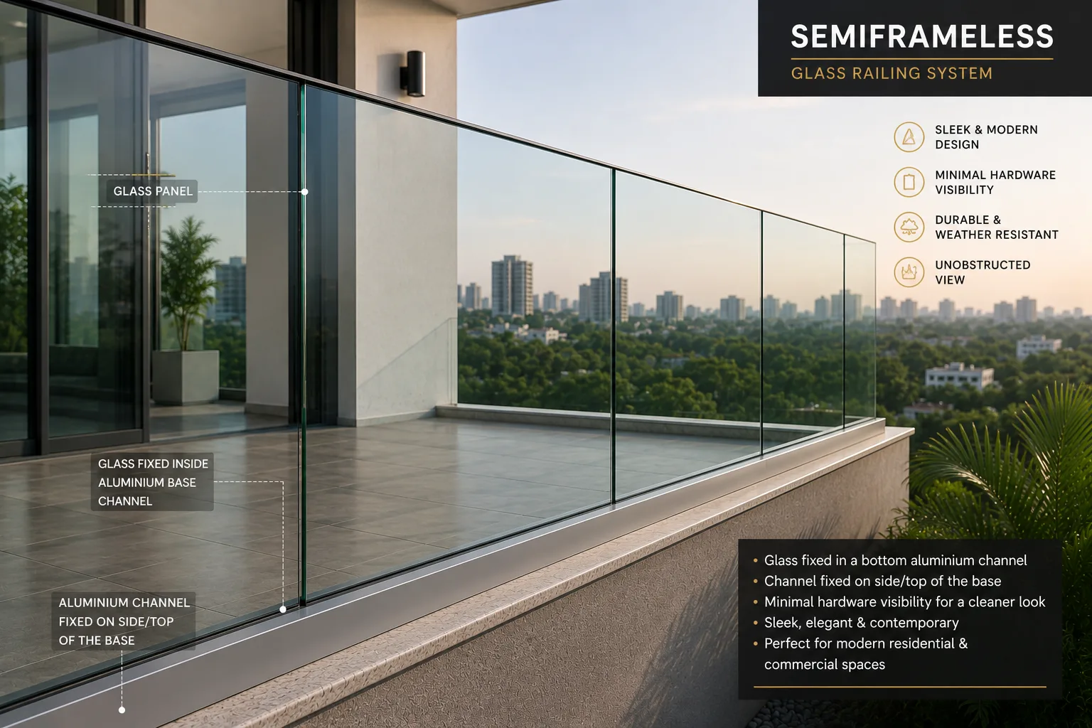 Glass Railings - Stainless Steel Handrails by Fine Glaze