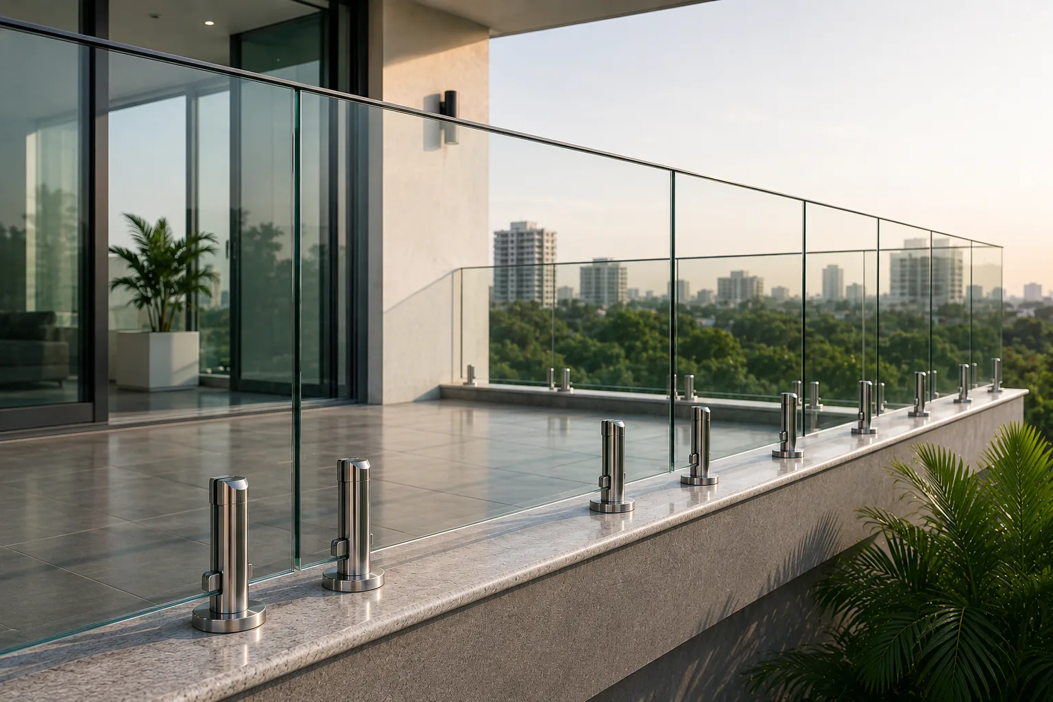 Frameless glass railing — Fine Glaze
